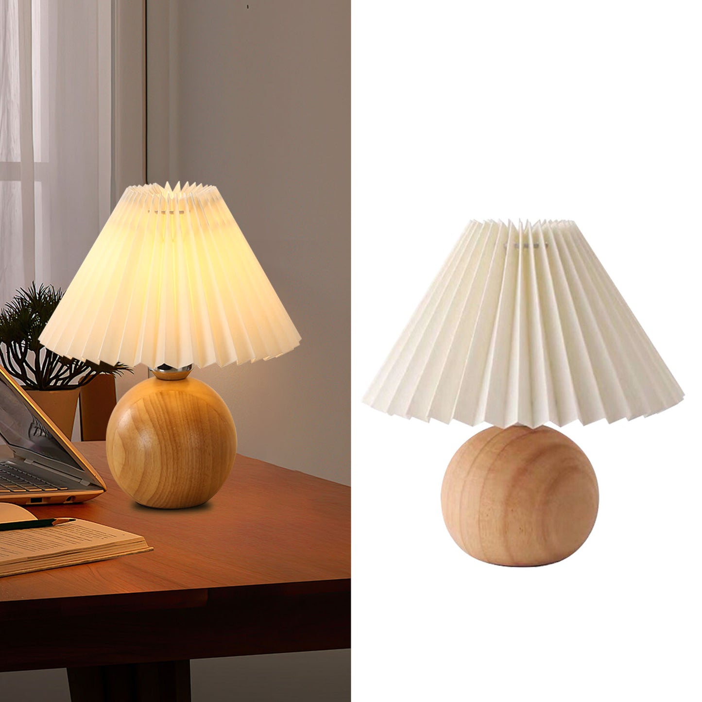 Japanese Minimalist Creative Fabric Table Lamp Desktop Lights