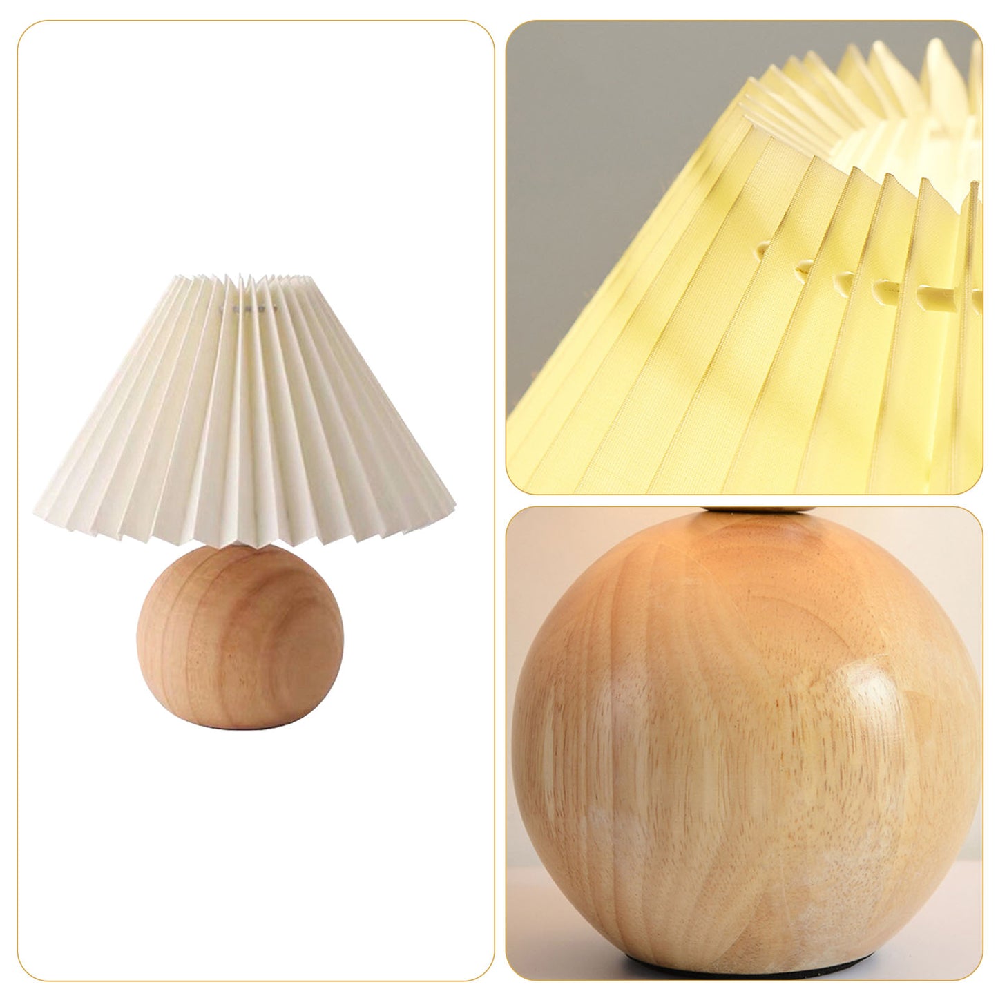 Japanese Minimalist Creative Fabric Table Lamp Desktop Lights