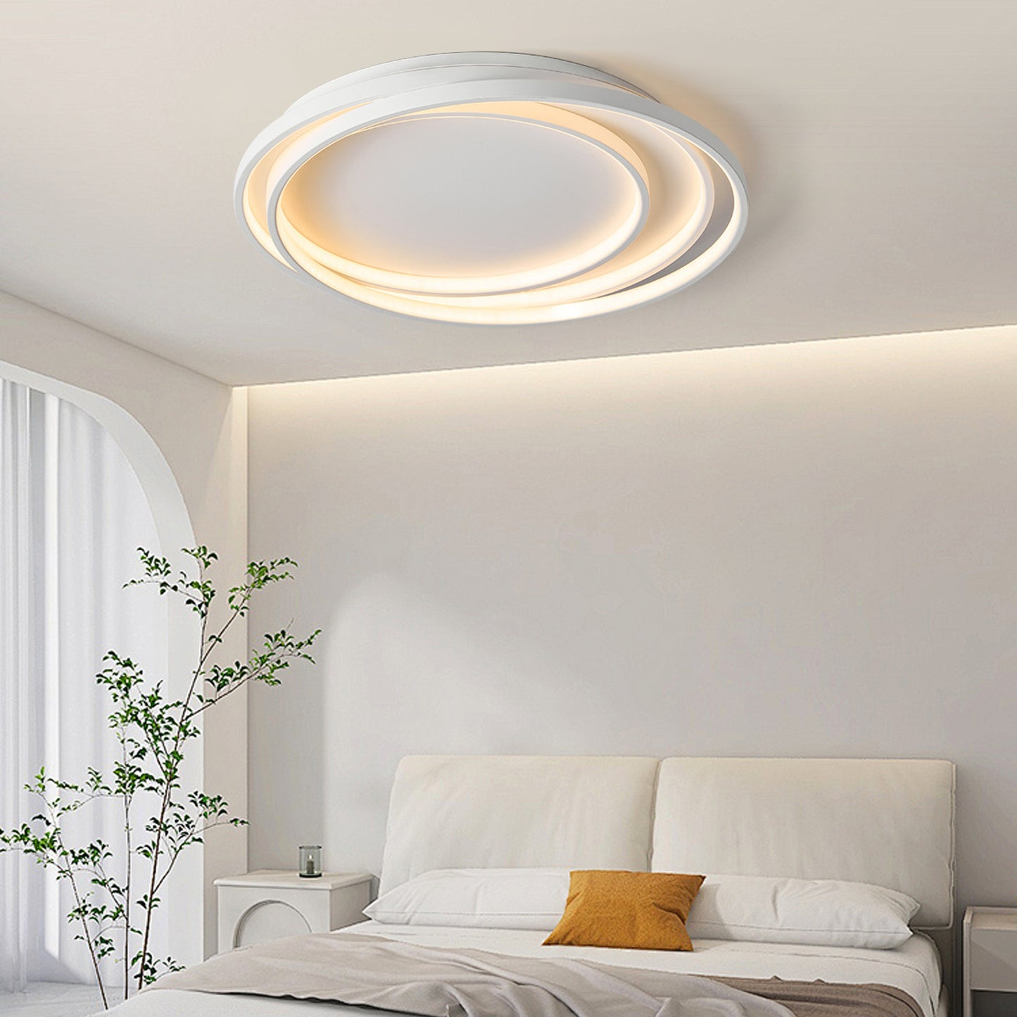 (N) ARTURESTHOME French Modern Simple Creative Iron Bedroom Ceiling Lights