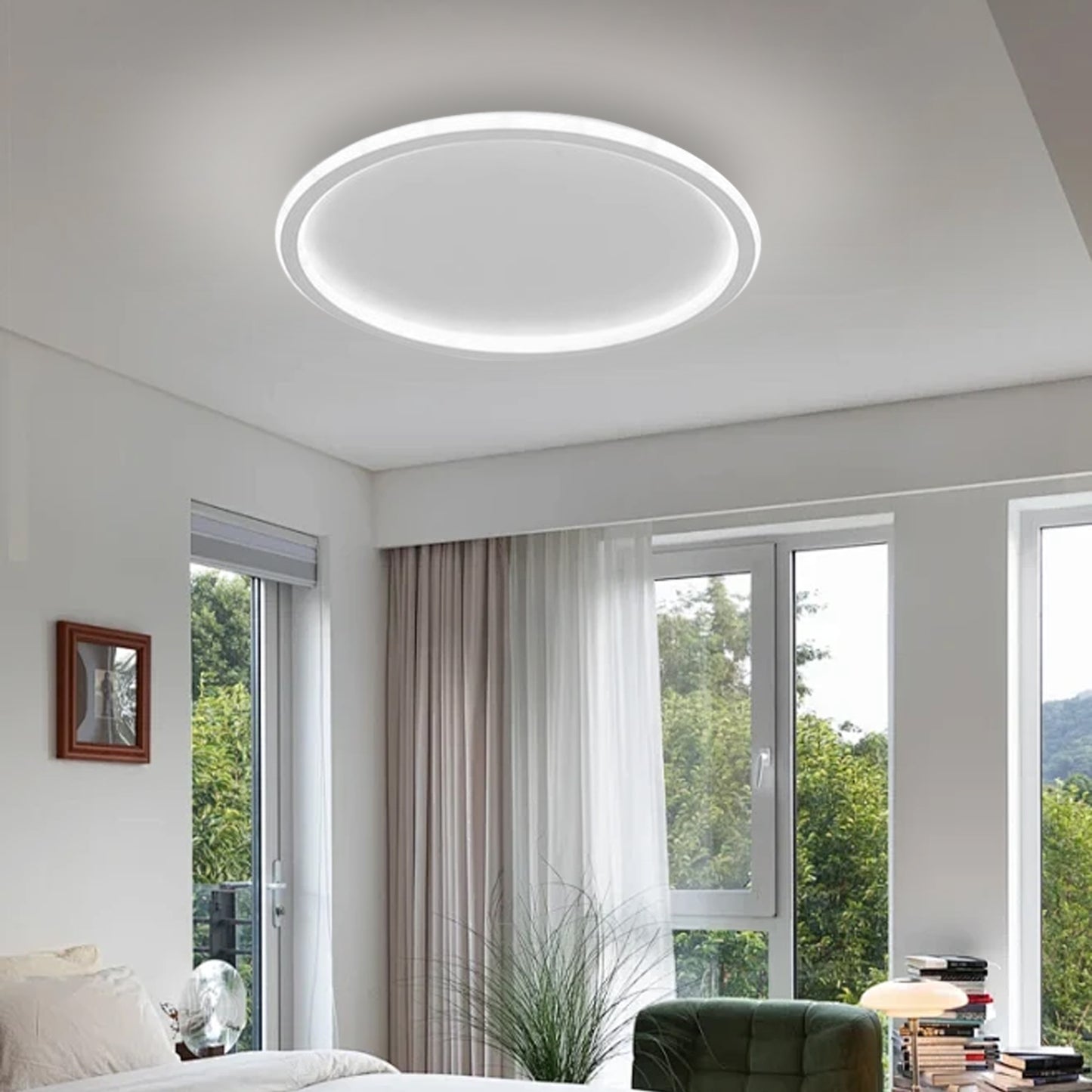 (N) ARTURESTHOME Modern Minimalist Slim Study Round Ceiling Lights