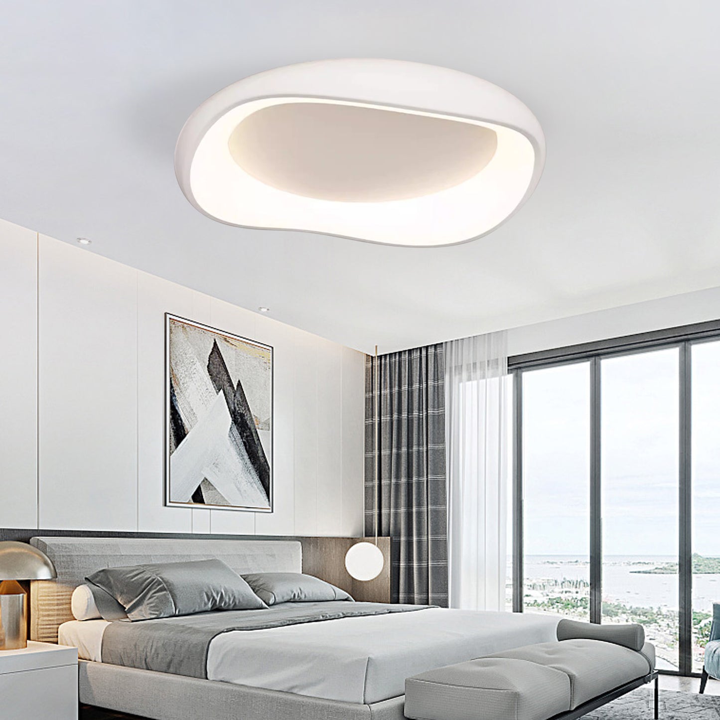 (N) ARTURESTHOME French Modern Style Luxury Anti-blue Light Iron Ceiling Light