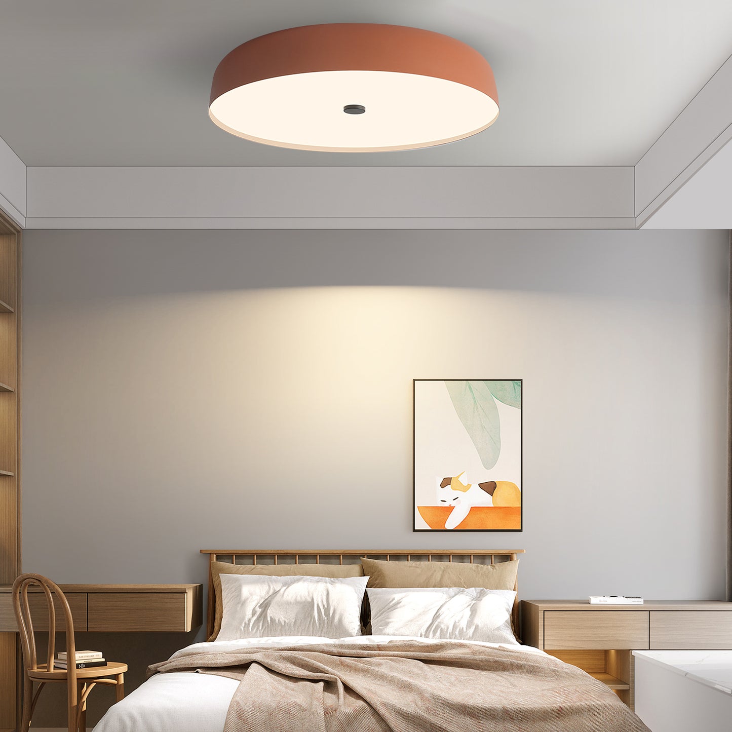 (N) ARTURESTHOME Simple Modern Ceiling Light Round Light Fixture LED Ceiling Lights