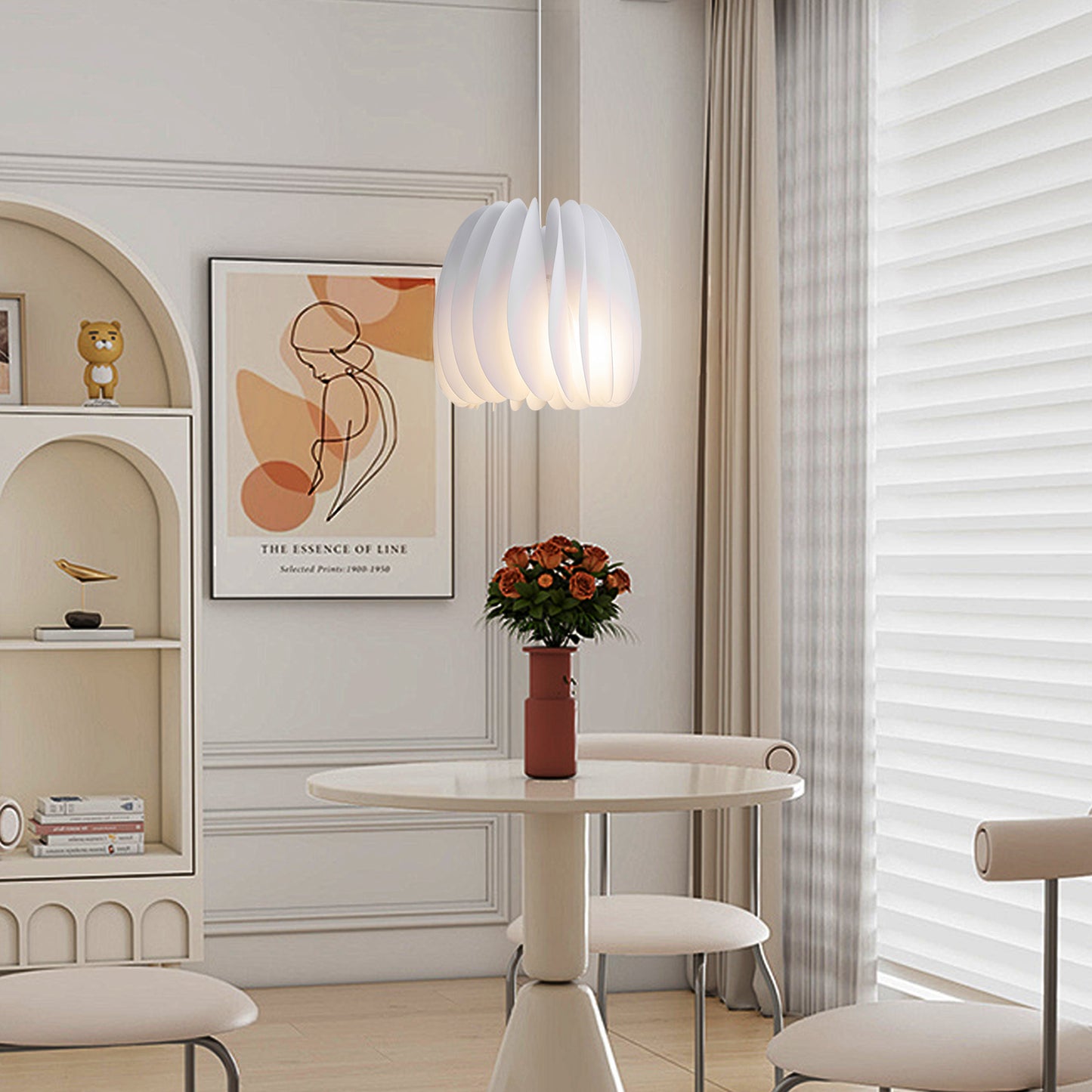 (N) ARTURESTHOME Nordic Simple Light Luxury Pumpkin Bedroom Lighting Chandelier