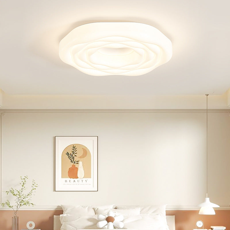 (Y)Full spectrum ceiling light, modern and simple, eye protection in the master bedroom, creamy style, warm and romantic room, bedroom light, LED lamp