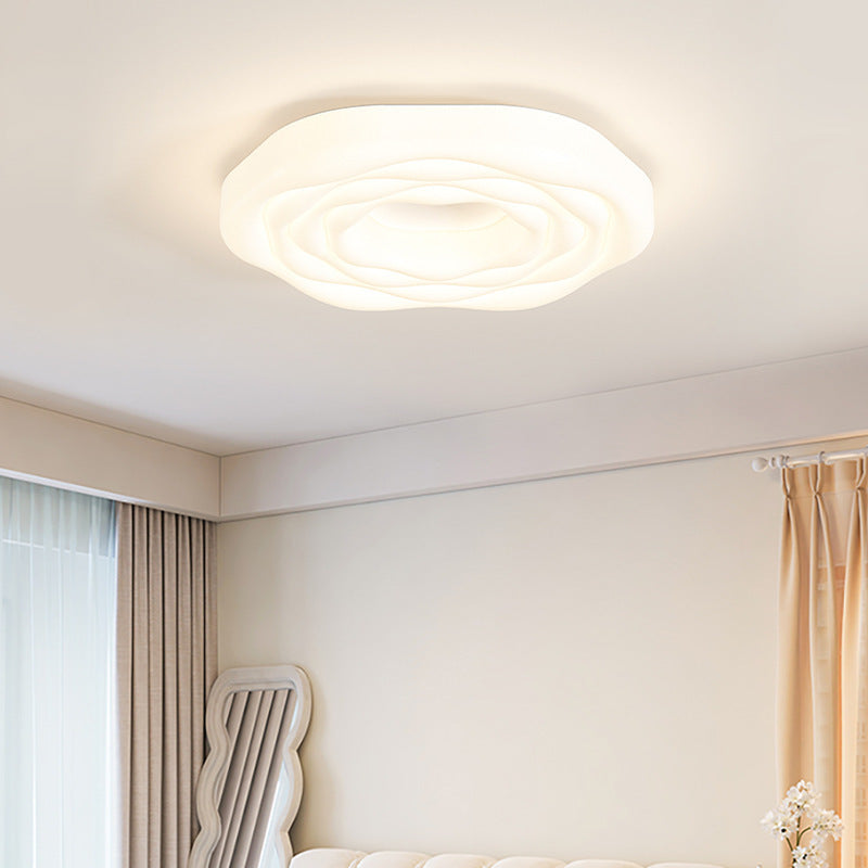 (Y)Full spectrum ceiling light, modern and simple, eye protection in the master bedroom, creamy style, warm and romantic room, bedroom light, LED lamp