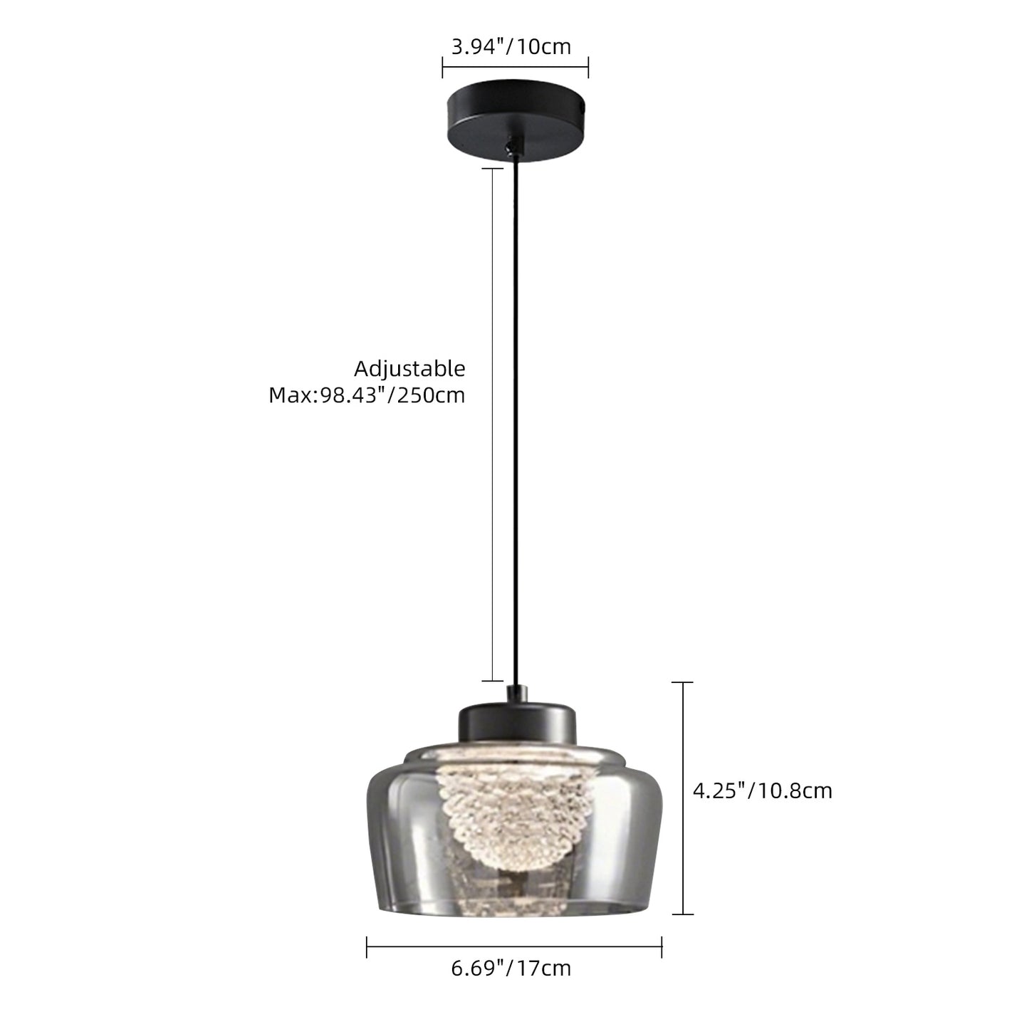 (X)Solid Copper Italian Minimalist Pendant Light - Forged Aluminum & Resin Ceiling Lamp for Bedroom, Dining Room, Entryway Style C