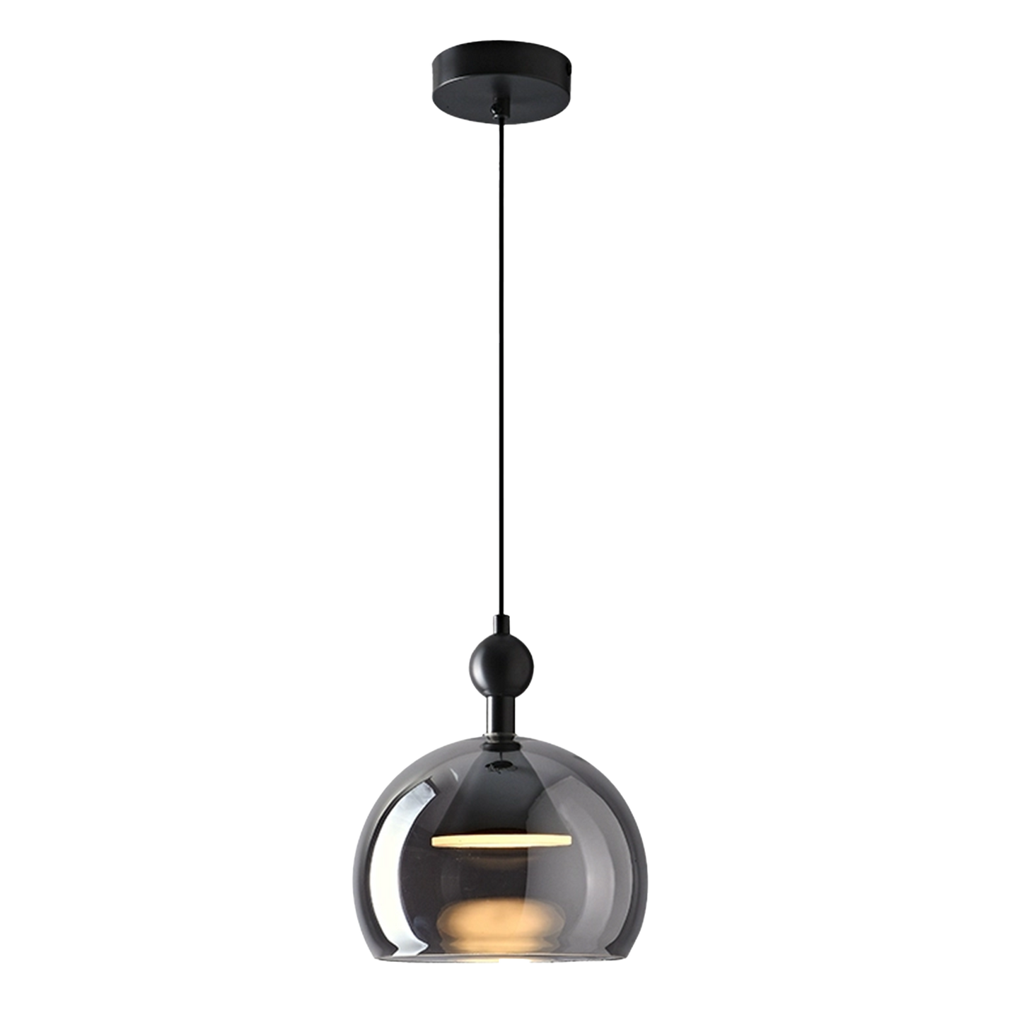 (X)Solid Copper Italian Minimalist Pendant Light - Acrylic & Glass Ceiling Lamp for Bedroom, Dining Room, Entryway Style B