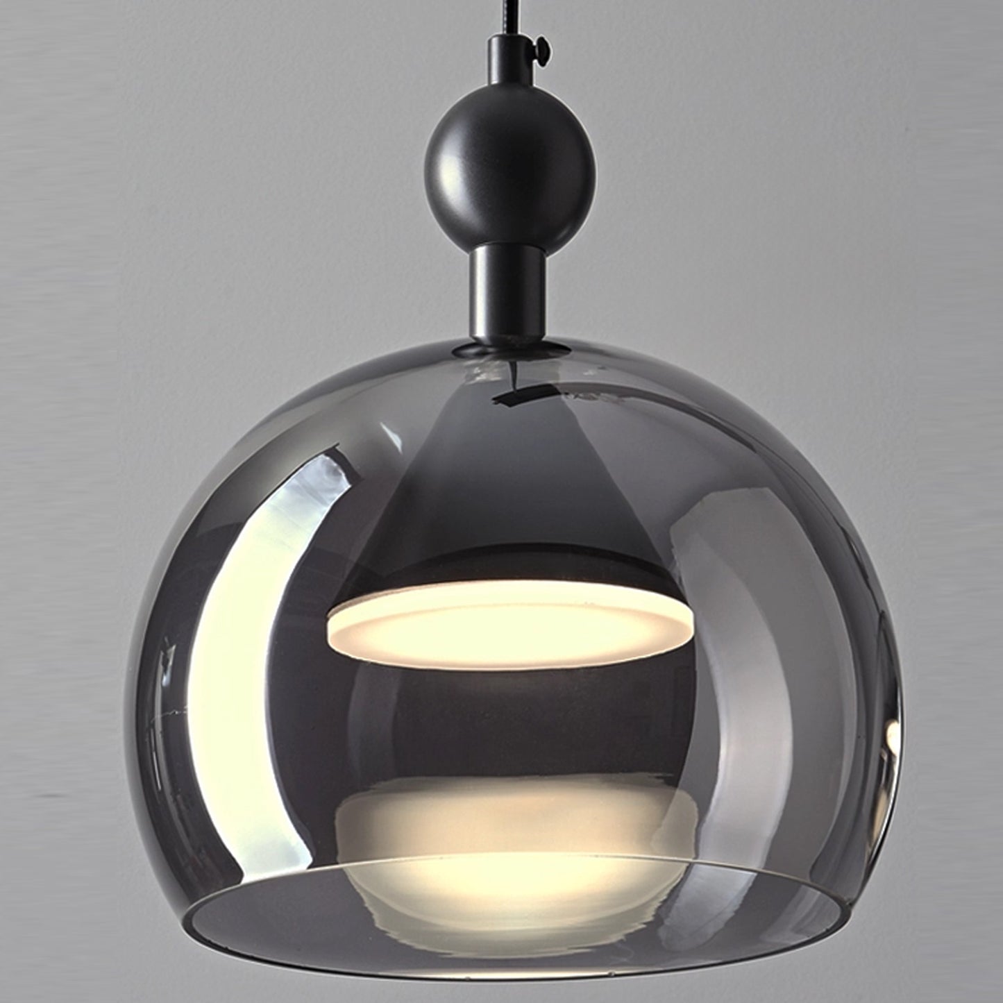 (X)Solid Copper Italian Minimalist Pendant Light - Acrylic & Glass Ceiling Lamp for Bedroom, Dining Room, Entryway Style B