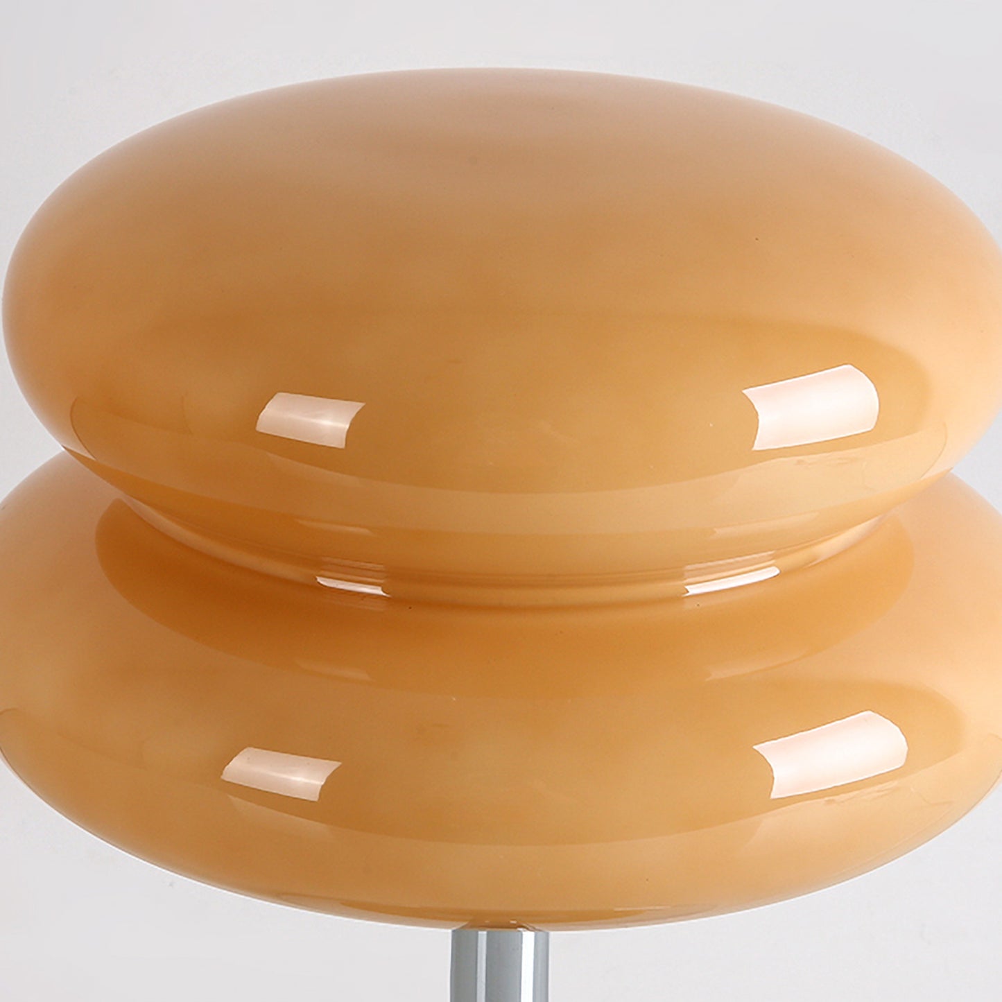 (X)Medieval Mushroom Table Lamp - Retro Egg Tart Design, 3-Color Dimmable LED Glass Light for Bedroom and Living Room ,Copper