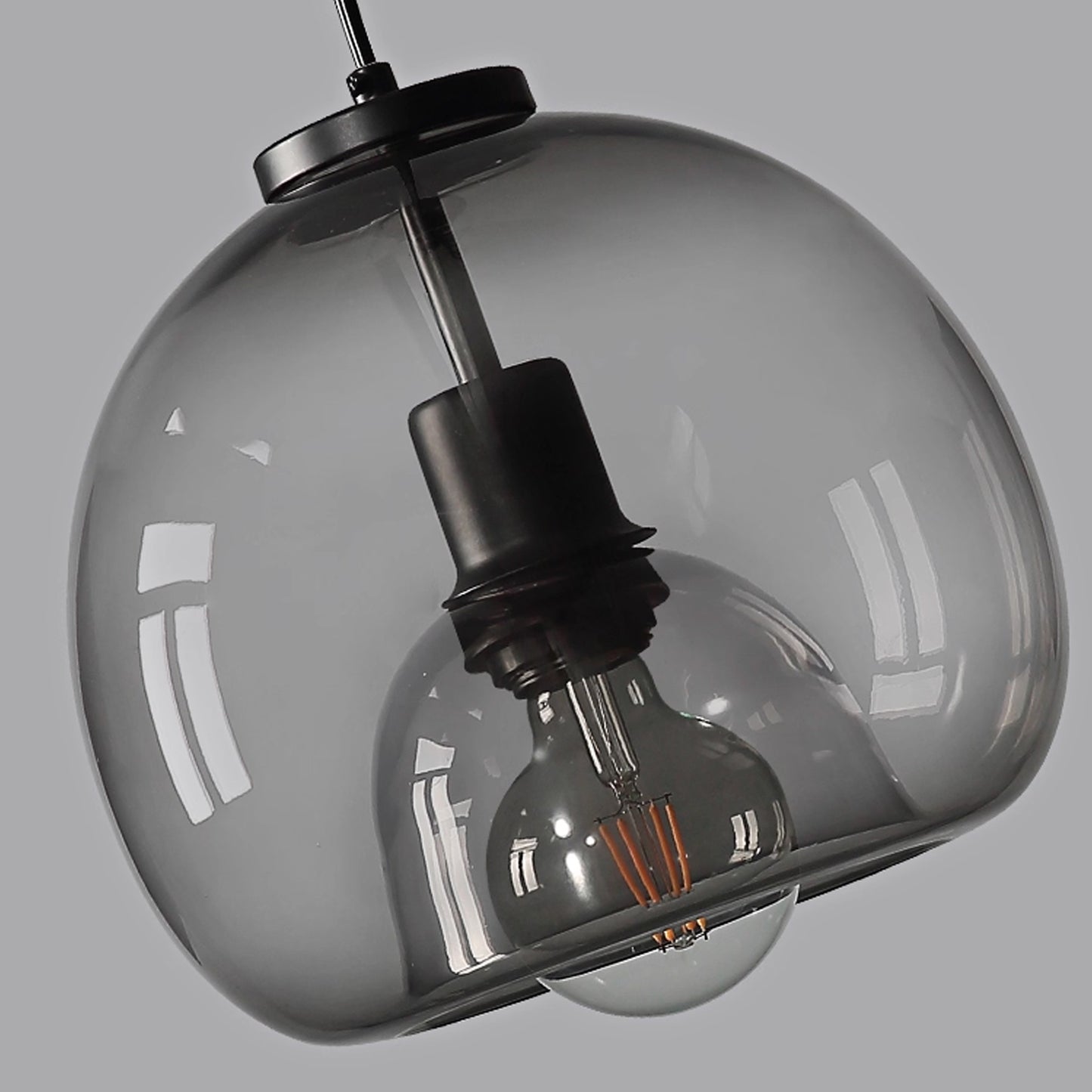 Modern Minimalist Pendant Light - Artistic Glass Shade with Sleek Metal Frame for Dining Room, Bedroom, Living Room
