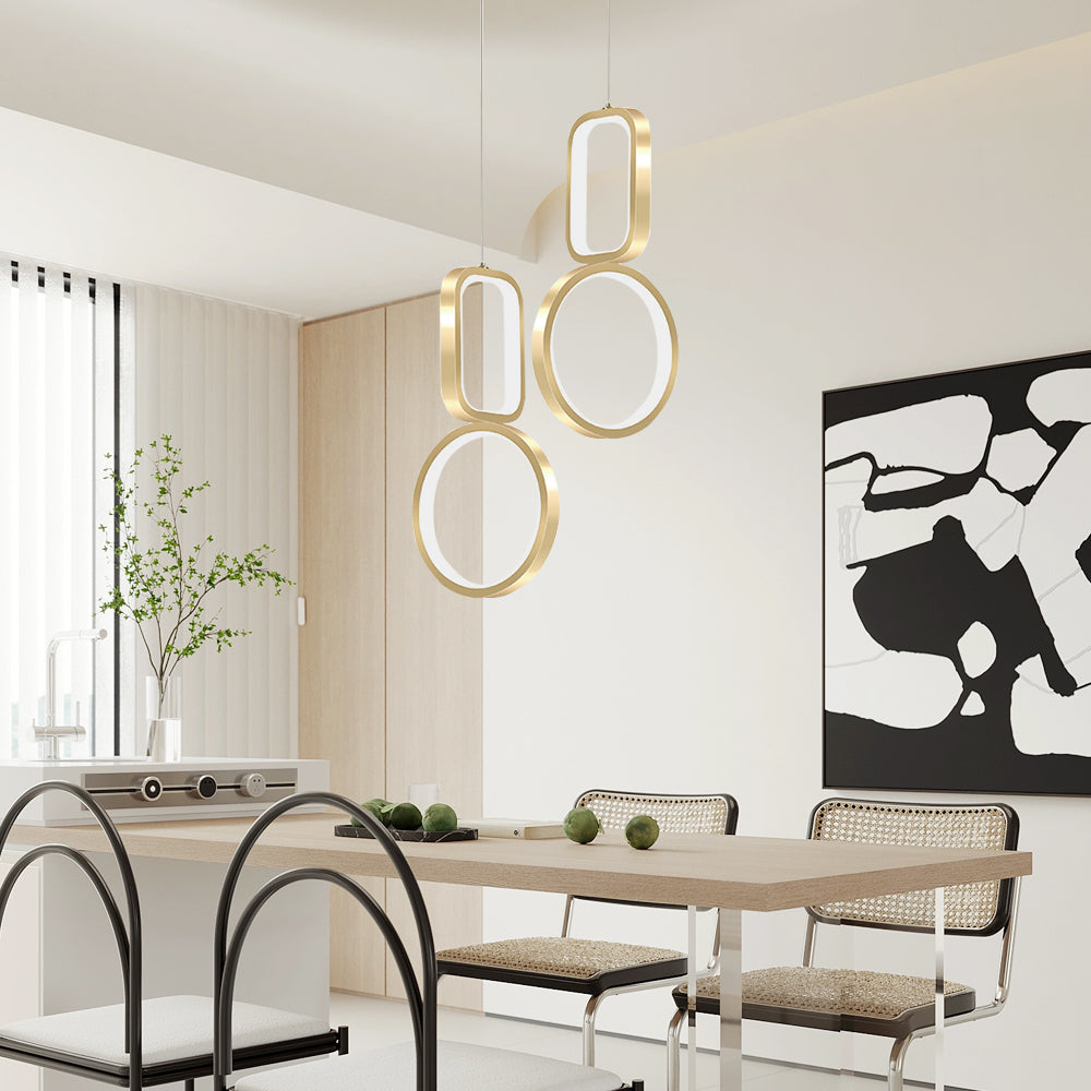 (Z)Nordic Style Iron Pendant Light, Demonstrating the Charm of Industrial and Elegant Light and Shadow