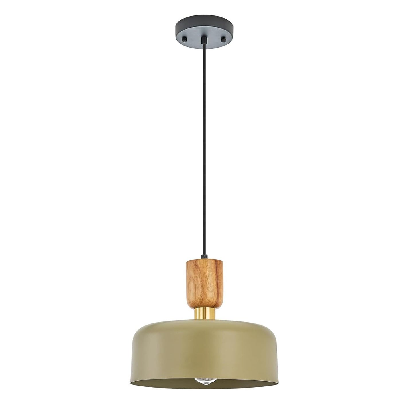 (Z)Modern Brown Hanging Light,Adjustable Retro Dome Industrial Ceiling Lighting Fixture for Dining Room Hallway Entrance