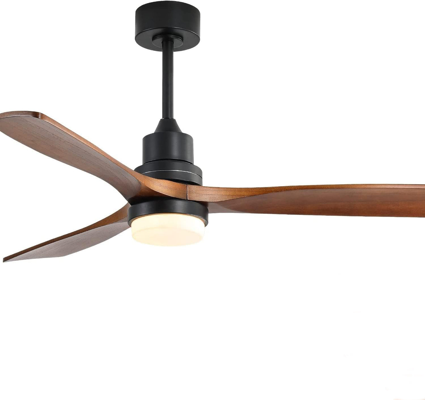 52" Ceiling Fan with Light, 6-Speed Remote Control, Reversible & Energy-Saving DC Motor