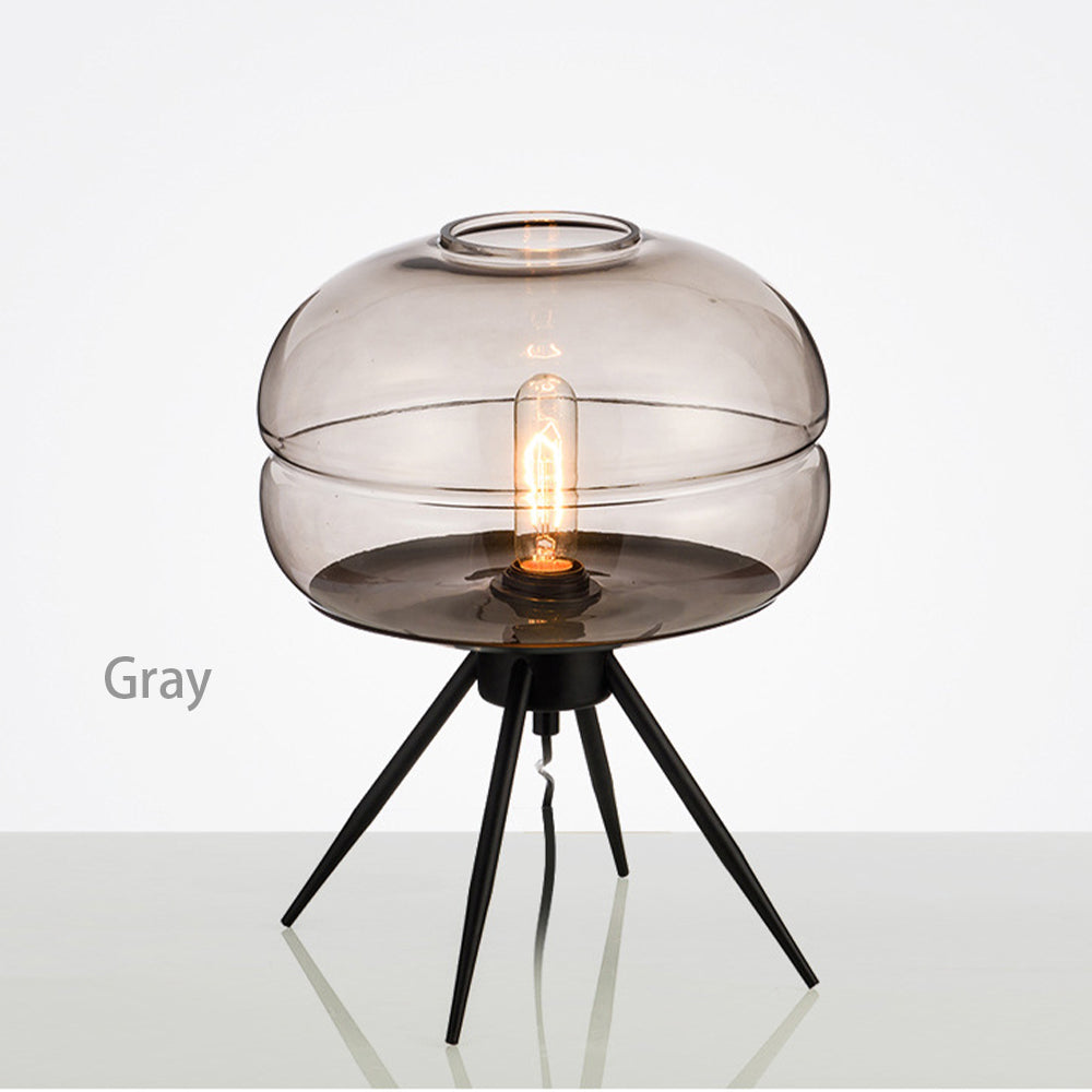 (Z)Glass Table Lamp with Modern and Simple Nordic Design, Ideal for a Bedroom, Reading Nook, or Office