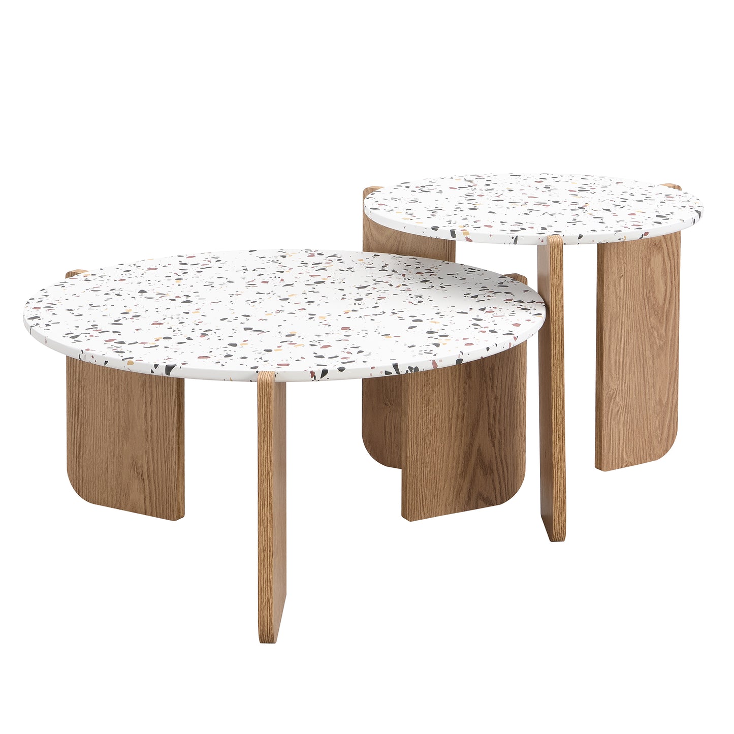 (Z)Modern Coffee Table Side Table Coffee Table Set For Living Room Sofa Side Table And Balcony set of 2