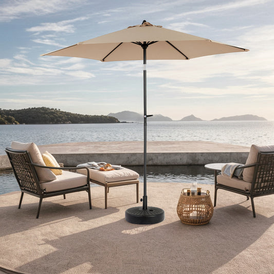 Arturesthome 14.8ft Patio Sunshade - Easy to open swivel crank design for outdoor gardens, balconies, beaches