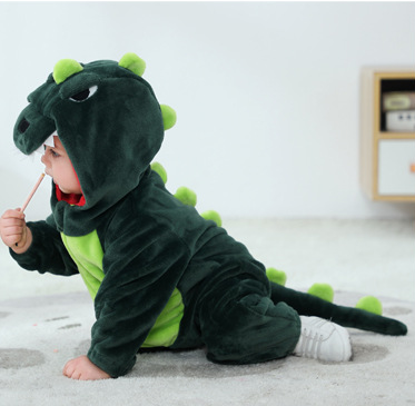 (Y)Ca Toddler's Dinosaur Costume Kids Cute Hooded Onesie Animal Costume Halloween