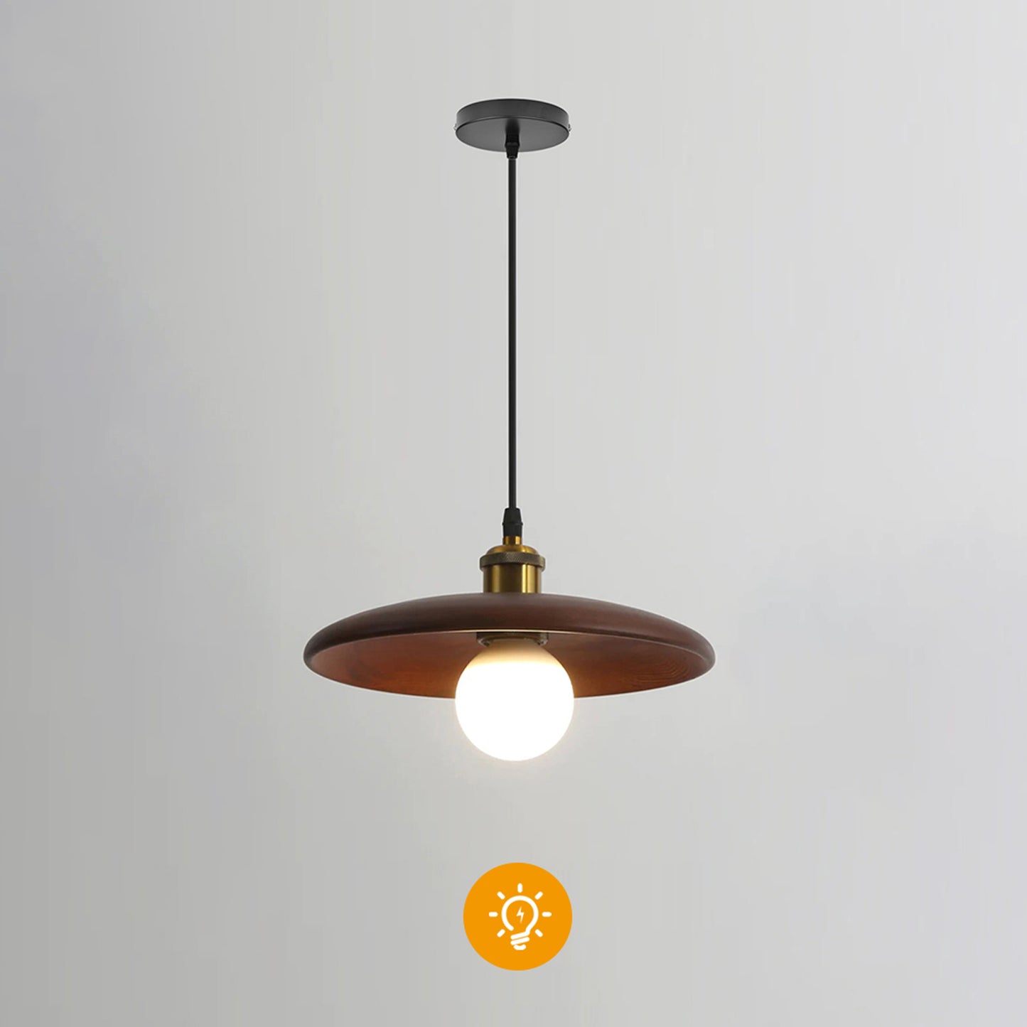 (M)Small Pendant Lighting Brown Bedside Chandelier For Dining Room Bedroom