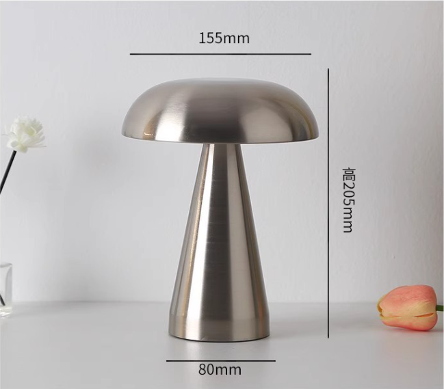 (Y)Bar LED rechargeable desk lamp American retro table lamp Clear bar coffee restaurant fabric touch dimming desktop night light-Gold