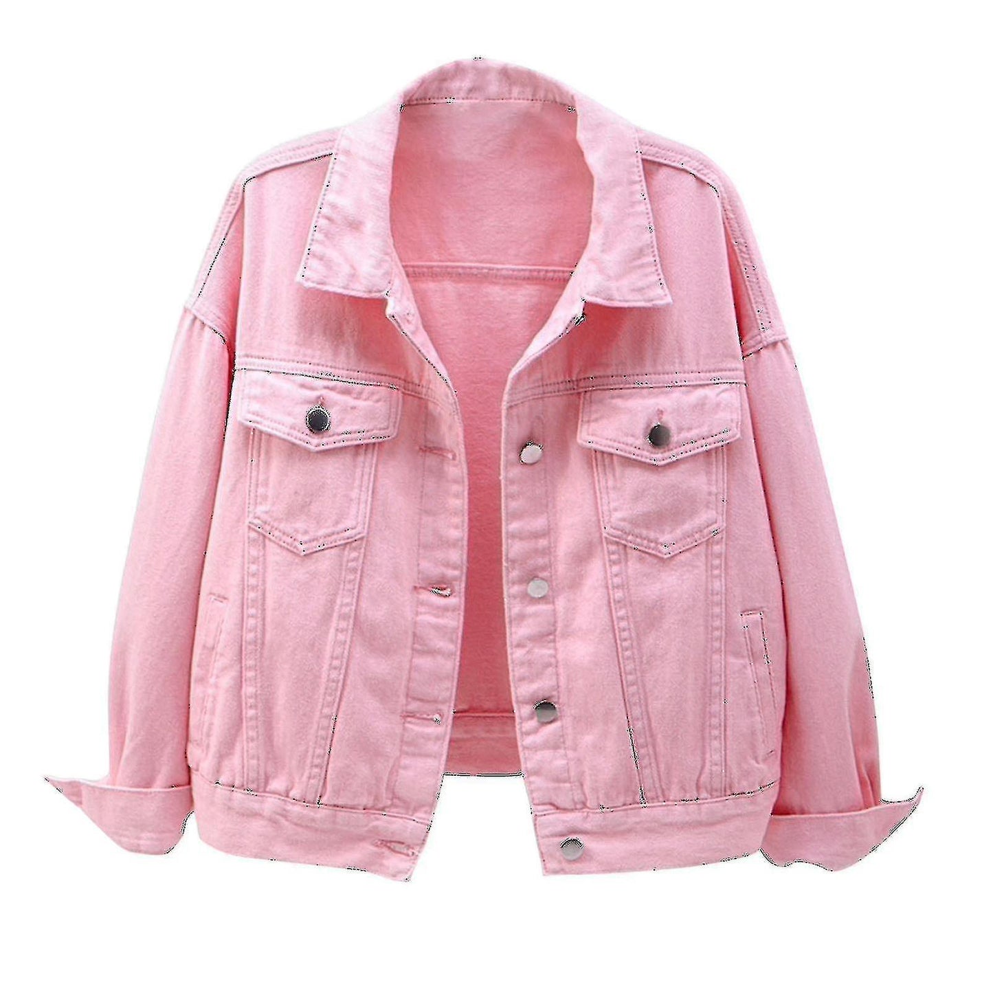 (Y)Women Spring And Autumn Coats Warm Solid Long Sleeve Denim Jacket Outerwear