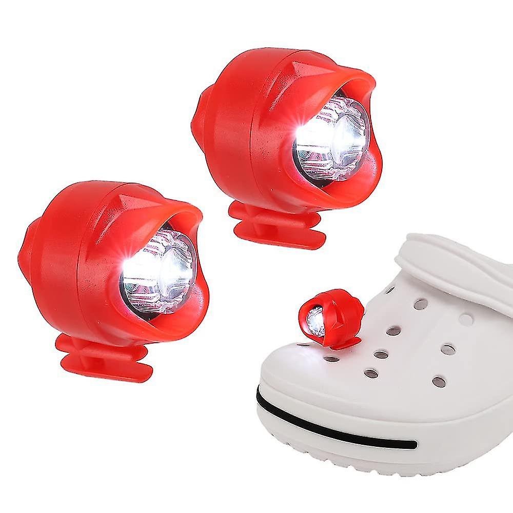 (Y)2pcs Usb Rechargeable Outdoor Lighting Hiking Camping Warning Shoe Lights