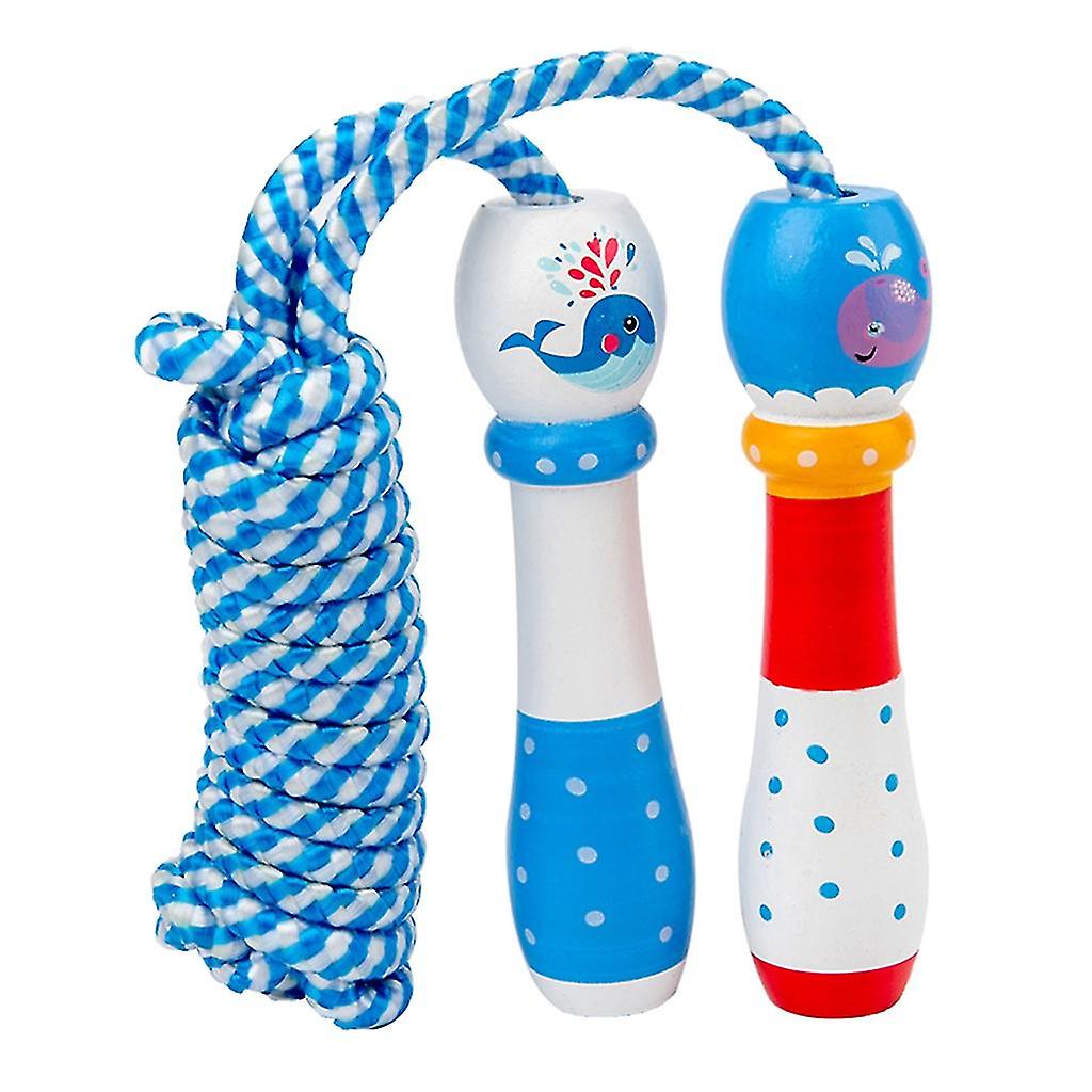 (Y)Children Skipping Rope, Adjustable Skipping Rope For Children With Wood Handle