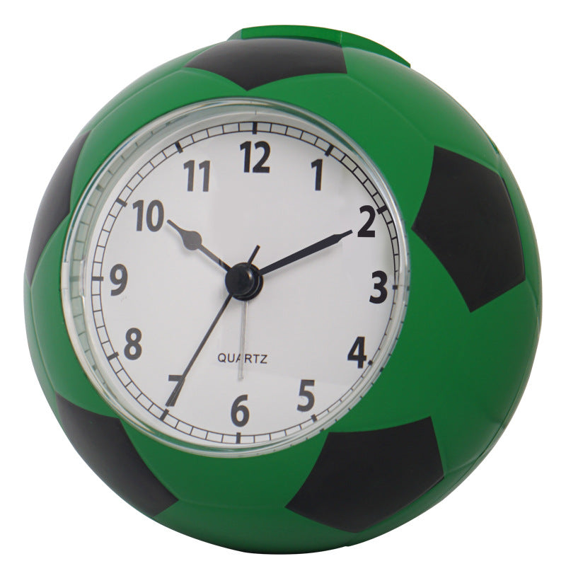 (Y)Boys Gift Creative Football Alarm Clock Desk Clock For Bedroom Home Decoration